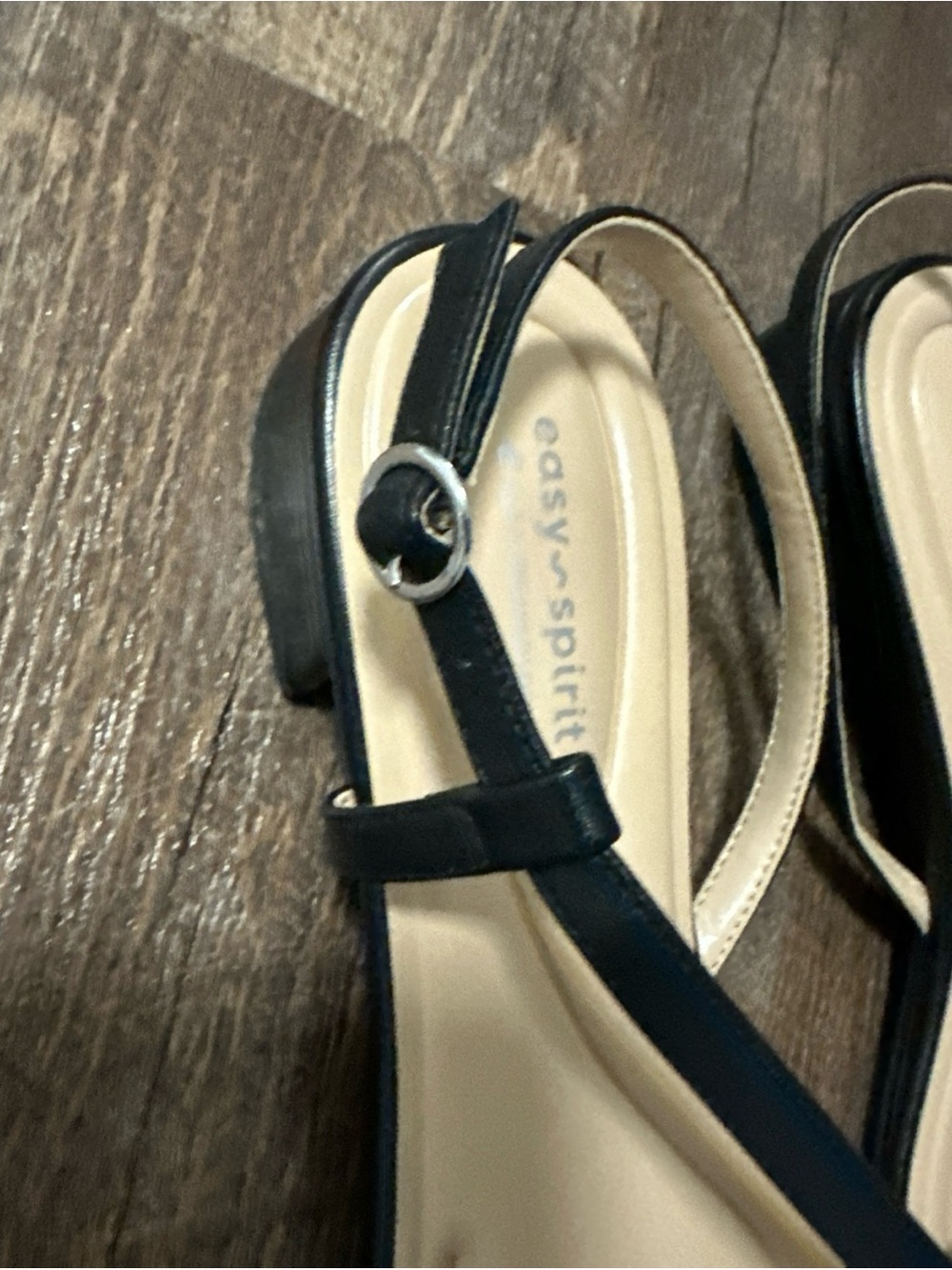 easy spirit  Women’s Black Strappy Slingback Sandals-Size 10 M - Picture 4 of 11